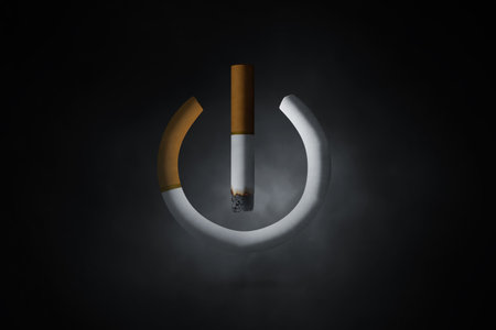 World tobacco day concept on dark background 3d illustrationの写真素材