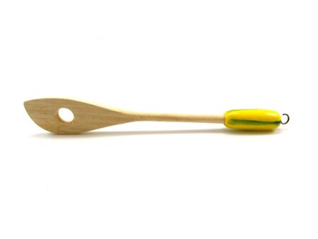 The wooden kitchen tool isolated on a white backgroundの写真素材