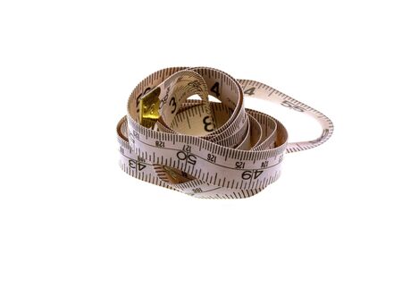 Pink soft centimetre isolated on a white backgroundの写真素材