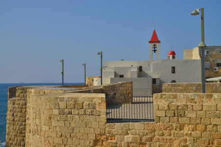 ancient acre fortress of the knights Templar Israel Catholic Church by the sea