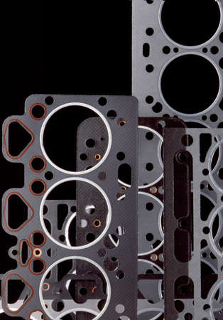 Studio shoot of gasket setの写真素材