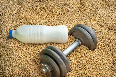 2 different source of proteins: milk, soya
