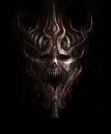 satanic iron skull of doom