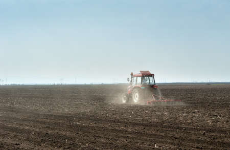 preparing land for sowing in spring