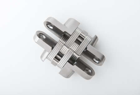 bronze hinge isolation on a white 