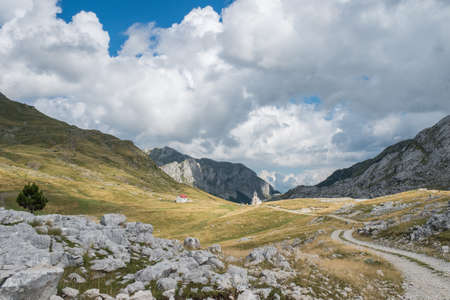 Church in the mountains of Montenegroの写真素材