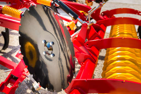 Agricultural machinery in agricultural fair