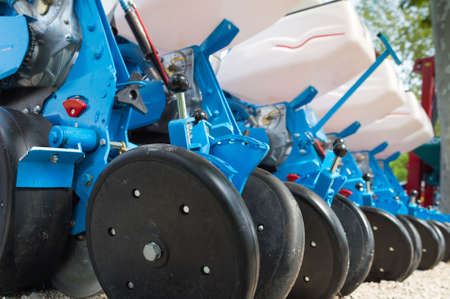 Agricultural machinery in agricultural fair