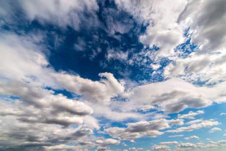 Blue sky with cloud backgroundの写真素材