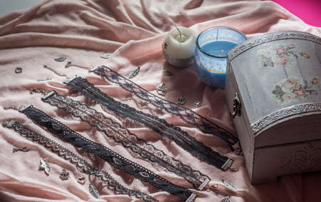 Modern unique handmade necklace - Chokerの写真素材