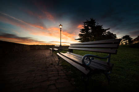 Beautiful fortress of Petrovardin on a morning sunrise - Novi Sadの写真素材
