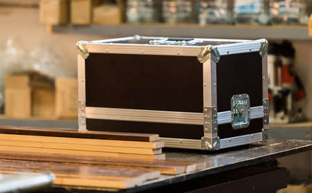 Metallic rivets of a road music case