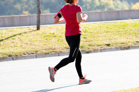 Marathon running in the cityのeditorial素材