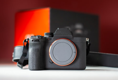 digital camera body photographed in the studio
