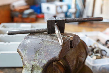 Machine tap for the internal thread cuttingの写真素材