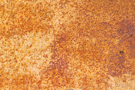 Fragment of vintage rusty metal sheet. Abstract background