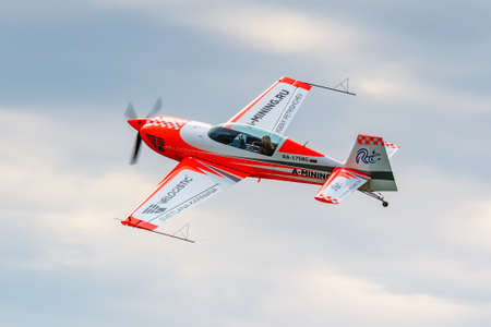 Balashikha, Moscow region, Russia - May 25, 2019: Absolute world champion in aeroplane sports...