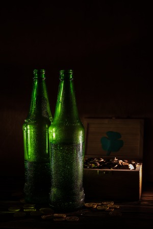 St Patricks day green beerの写真素材