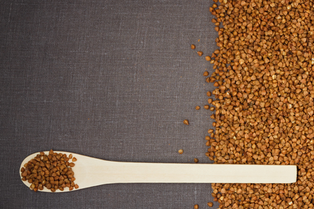 buckwheat grains backgroundの写真素材