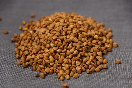 buckwheat grains backgroundの写真素材
