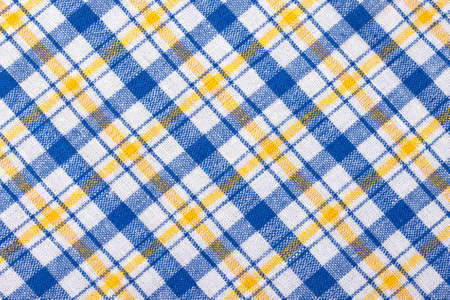 Multicolored checkered textile の写真素材