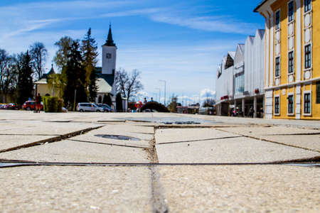 damaged pedestrian zone