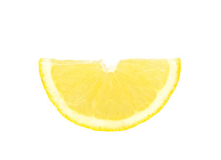 Fresh lemon on a white backgroundの写真素材