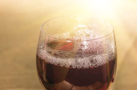 beautiful high-quality wine in the glass, backgroundの写真素材