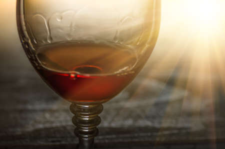 beautiful high-quality wine in the glass, backgroundの写真素材