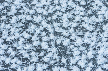 the abstract background of ice and snow in winterの写真素材