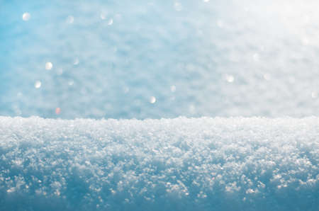beautiful blue christmas snow, close-up, winter backgroundの写真素材