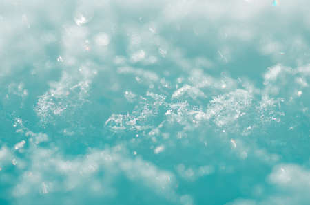 beautiful blue christmas snow, close-up, winter backgroundの写真素材