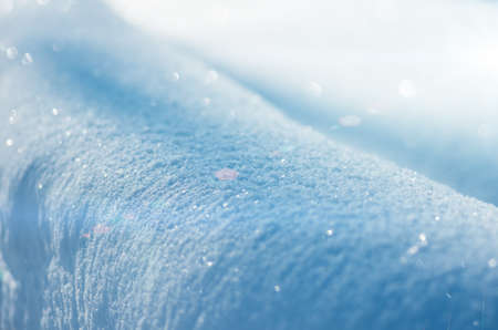 beautiful blue christmas snow, close-up, winter backgroundの写真素材