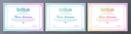 Classic certificate award template