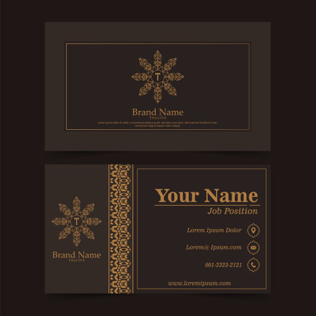 Elegant graduation invitation template with ornamentのイラスト素材