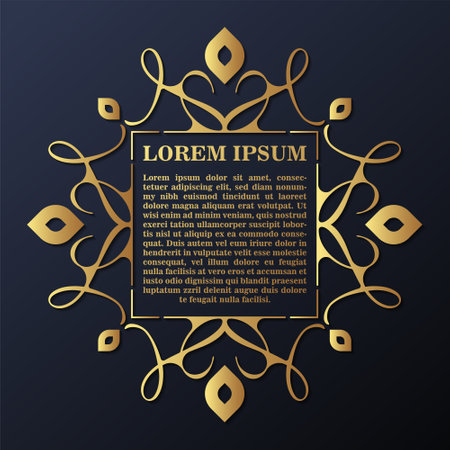 Calligraphic square ornament frame linesのイラスト素材
