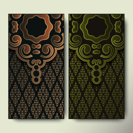 Luxury Banner ornament pattern design backgroundのイラスト素材