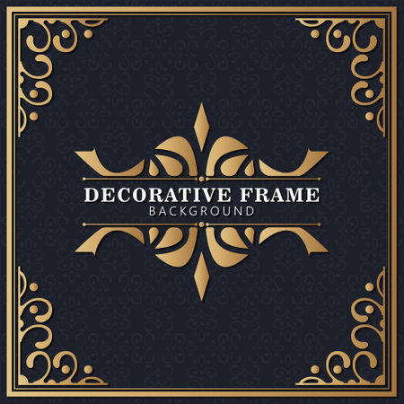Elegant decorative frame design backgroundのイラスト素材