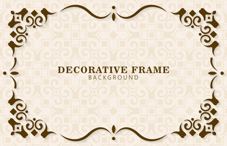 vintage ornamental frame design templateのイラスト素材