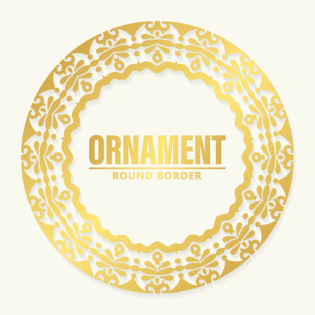 luxury ornament pattern circle designのイラスト素材