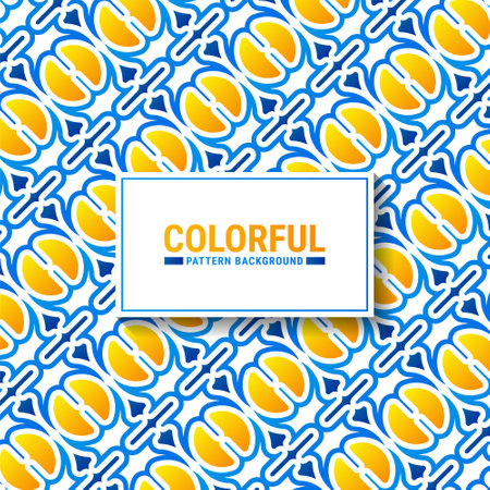 Colorful abstract geometric pattern designのイラスト素材