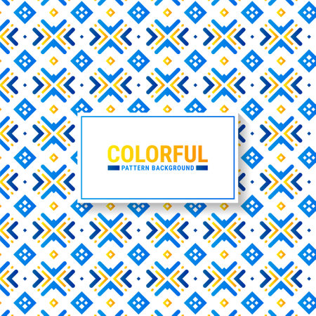 Colorful abstract geometric pattern designのイラスト素材