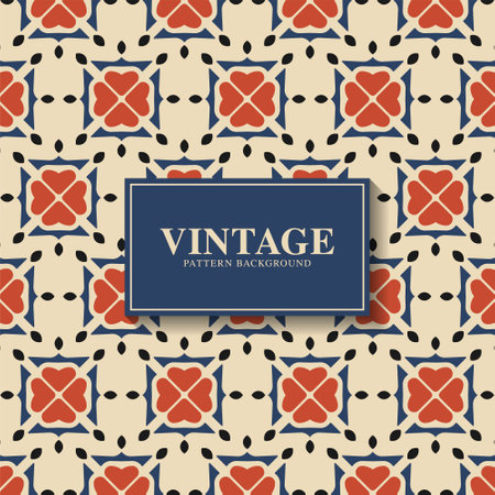 vintage abstract line pattern design