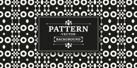 Flat abstract circle line pattern