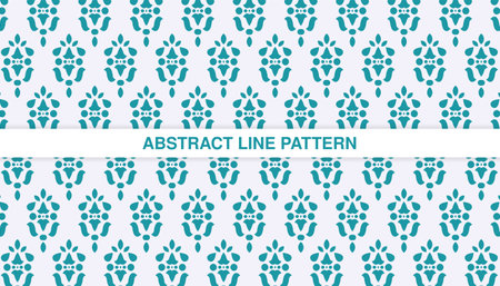 flat ornament line pattern design