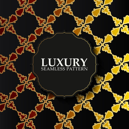 luxury dark seamless pattern backgroundのイラスト素材