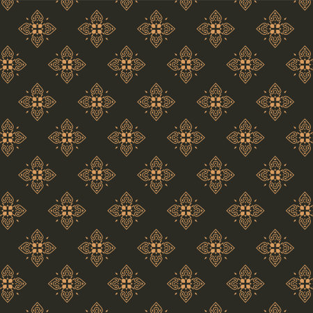 dark ethnic seamless pattern templateのイラスト素材