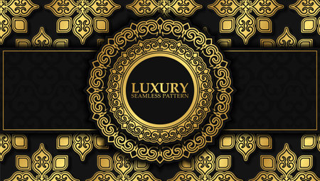 luxury dark seamless pattern background