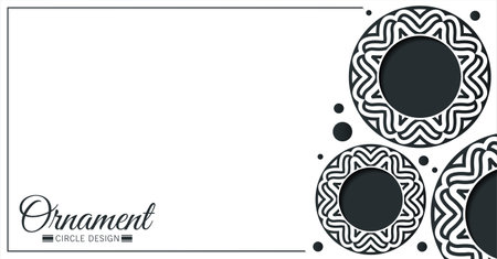 Dark border pattern backgroundのイラスト素材
