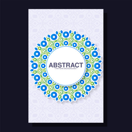 Gradient color mandala cover collectionのイラスト素材